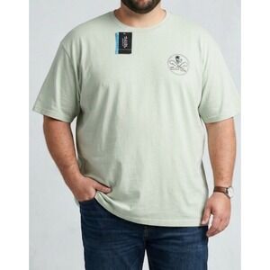 Salt Life Live salty Shull & Fish Hooks Pocket Green T-Shirt Size Plus 4X